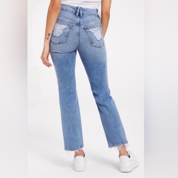 Good American Good Legs Straight Denim Jeans Indigo Size 12/31 GLSNF740OP - Picture 8 of 9